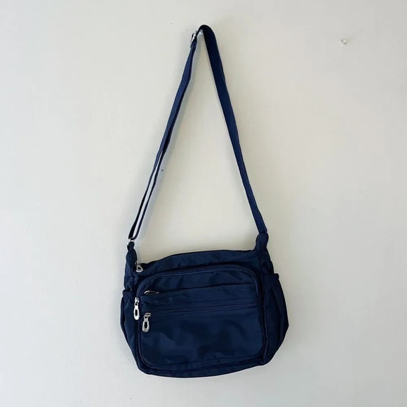 NoTag Womens Blue Crossbody Bag Adjustable Multi Pockets Travel Minimal Casual - Picture 4 of 7